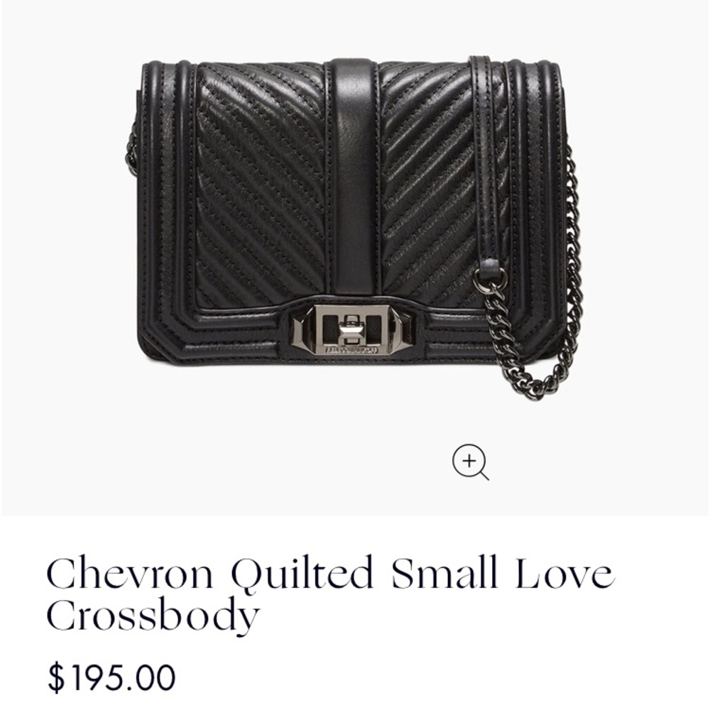 Rebecca Minkoff Chevron Quilted Small Love bag